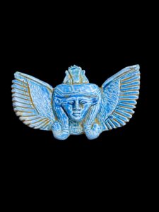 Butterfly Goddess Hathor with Goddess Isis winges and the Head of Beetle scarab - Image 4
