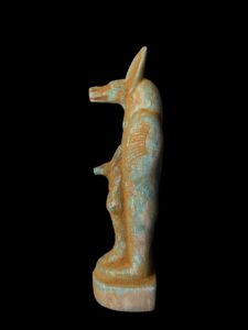 Flame Stone Egyptian God Anubis Ushabti Statue - Image 4