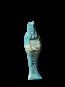 Mini Stone Egyptian God Horus Falcon Statue - Image 4