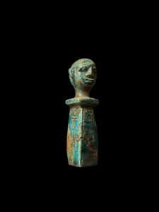 Handcrafted God Ptah Statue: Rose & Black Granite Amulet - Image 4