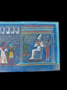 Ancient Egypt Judgment Day Wall Relief with God Anubis - Image 4