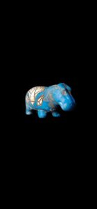 Mini Porcelain Hippopotamus Statue: Egyptian Museum Replica - Image 4