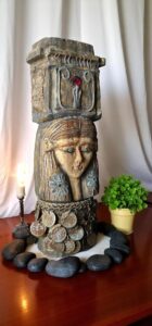 Manifest Handmade Goddess Hathor Statuette , Statue for the Egyptian Goddess Venus - Image 4