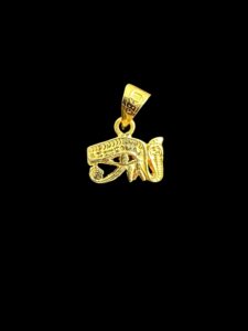 Gold Eye of Horus Pendant Necklace: Ancient Egyptian Amulet - Image 4
