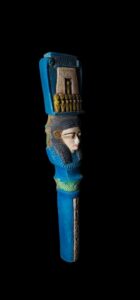 vintage Goddess Hathor Statuette made of porcelain, Statue for the Egyptian Goddess Venus - Image 4