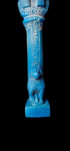 Vintage Egyptian Sekhmet Statue: Porcelain Goddess with Baboon - Image 4
