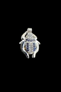 Sterling Silver Scarab Beetle Pendant: Egyptian Goddess Amulet - Image 4