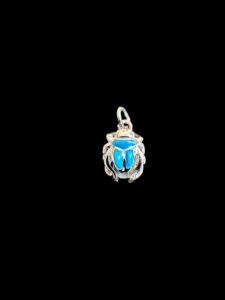 Sterling Silver Scarab Beetle Pendant: Egyptian Amulet Necklace - Image 4