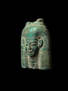 Egyptian Goddess Sekhmet Protecting Hathor Statue - Image 4