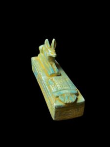 Egyptian God Anubis Box with Mummy and Scarab and protection amulet - Image 4