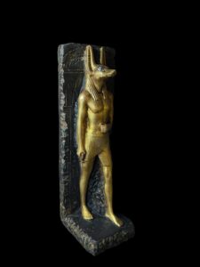 Basalt Stone Egyptian God Anubis Statue - Image 4
