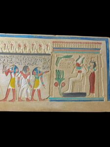 Ancient Egypt Judgment Day Wall Relief with Anubis - Image 4