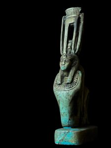 Manifest Handmade Goddess Hathor Statuette , Statue for the Egyptian Goddess Venus - Image 4