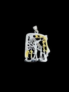 Sterling Silver Akhenaten Necklace: Handmade Egyptian King Charm - Image 4