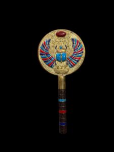 Egyptian Sistrum: Winged Scarab Beetle Musical Instrument - Image 4