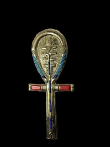 24k Gold Plated Brass Ankh Cross: Egyptian Key of Life - Image 4