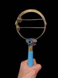 Handcrafted Egyptian Sistrum: Eye of Horus Musical Instrument - Image 4