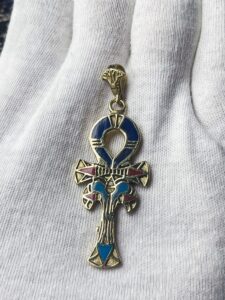 Brass Egyptian Ankh Key of Life Pendant - Image 4