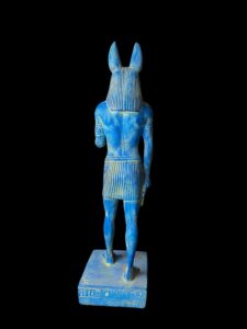Basalt Stone Egyptian God Anubis Statue - Image 5