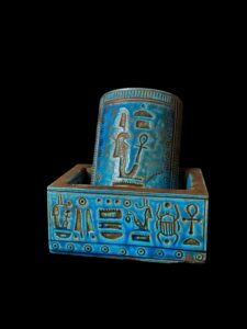 Egyptian Goddess Maat Box: Pharaonic Jewelry Box with Ankh - Image 5