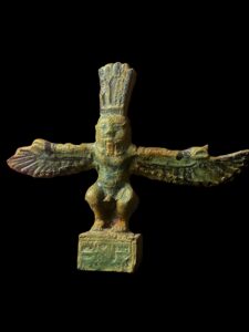 Hand-Carved Porcelain God Bes Statue: Egyptian Home Decor - Image 5