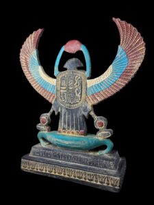 Large Egyptian Winged Scarab: Altar Meditation Home Decor - Image 5