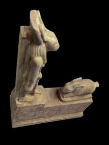 Large Stone Goddess Unut Statue: Egyptian Rabbit Form - Image 5