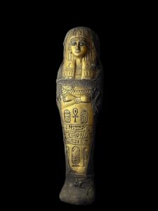Big Egyptian vintage Ushabti, Shabti with God Anubis. Egyptian replica artifacts - Image 5