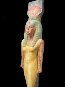 Handmade Goddess Hathor Statuette: Egyptian Decor - Image 5