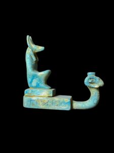 Anubis Statue: Egyptian Jackal God of Afterlife, Hammer Stone - Image 5
