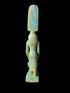 Egyptian Goddess Sekhmet Protecting Hathor Statue - Image 5