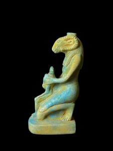 God Horus with Ram head God Khnum made in Egypt - Image 5