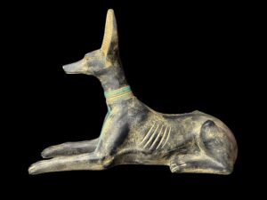 Basalt Stone Anubis Statue: Egyptian God of Afterlife - Image 5