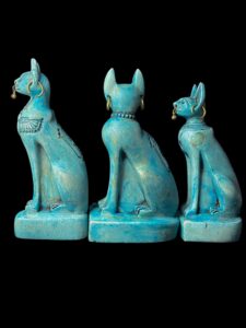 Egyptian Bastet Cat Statue Family: Home Decor Figurine - Image 5
