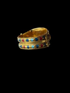 Tutankhamun Scarab Bracelet: Lapis Lazuli, 24k Gold Plated - Image 5