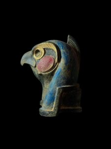 Basalt Horus Statue: Egyptian God of the Sky, Falcon Art - Image 5