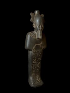 Basalt Egyptian God Osiris Statue: Unique Statuette - Image 5