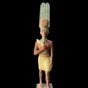 Egyptian God Amun Statue: Museum Replica - Image 5