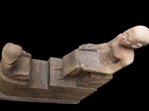 Egyptian Mythology Statue: Knowledge Transfer Scene, Made in Egypt - Image 5