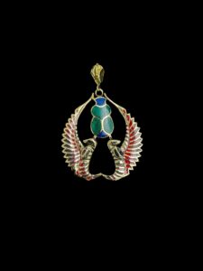 Egyptian Scarab Pendant Necklace: Cobra Symbol, Good Luck Amulet - Image 5