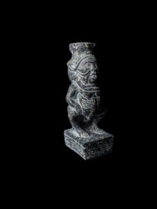 Hand-Carved God Bes Statue: Authentic Egyptian Art Decor - Image 5