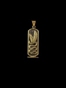 mighty uraeus cobra pendant Necklace with Egyptian symbols. Cobra amulet, Cobra necklace with pharaonic symbols - Image 5