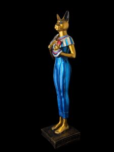 Ancient Egyptian Goddess Bastet statue, Home decor statues made in Egypt - Image 5
