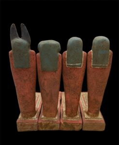 Sons of Horus Canopic Jars: Egyptian Ushabti Figurines - Image 5