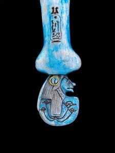 Egyptian Goddess Sekhmet Statue: Ancient Lion Goddess with Sobek Inscription - Image 5