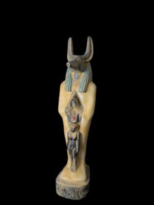 Basalt Stone Egyptian God Anubis Statue - Image 5