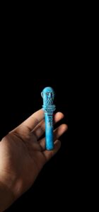 Hand Carved God Bes Statue: Egyptian Stone Art Decor - Image 5