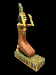 Vintage Goddess Isis statue, unique Isis goddess Statue. - Image 5