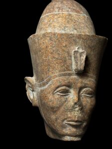 head of King Senusret III made of Rare stone - Image 5