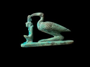 Egyptian God Thoth Statue: Ibis Bird, MAAT Symbol - Image 5